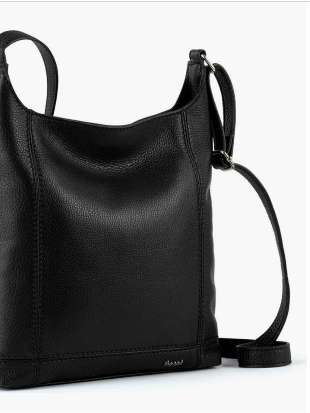 The Sak De Young Leather Crossbody Shoulder Bag - Black